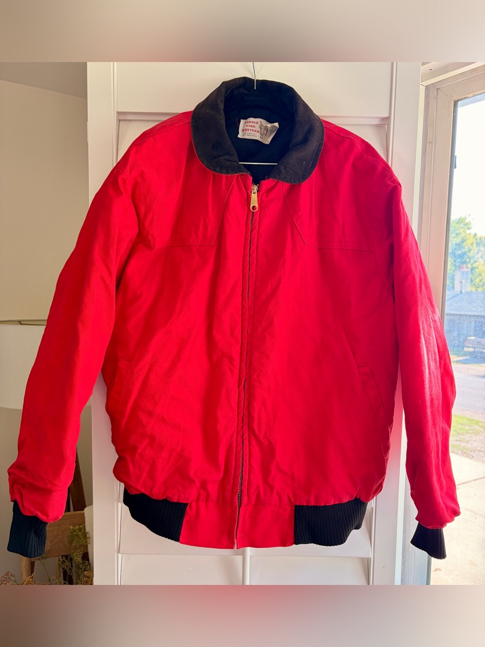 Vintage Men's Saddle King Western Barn Bomber Jacket